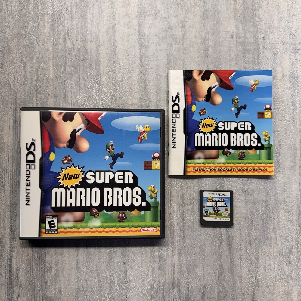 New Super Mario Bros. (Nintendo DS, 2006) CIB - Authentic Complete CIB Tested